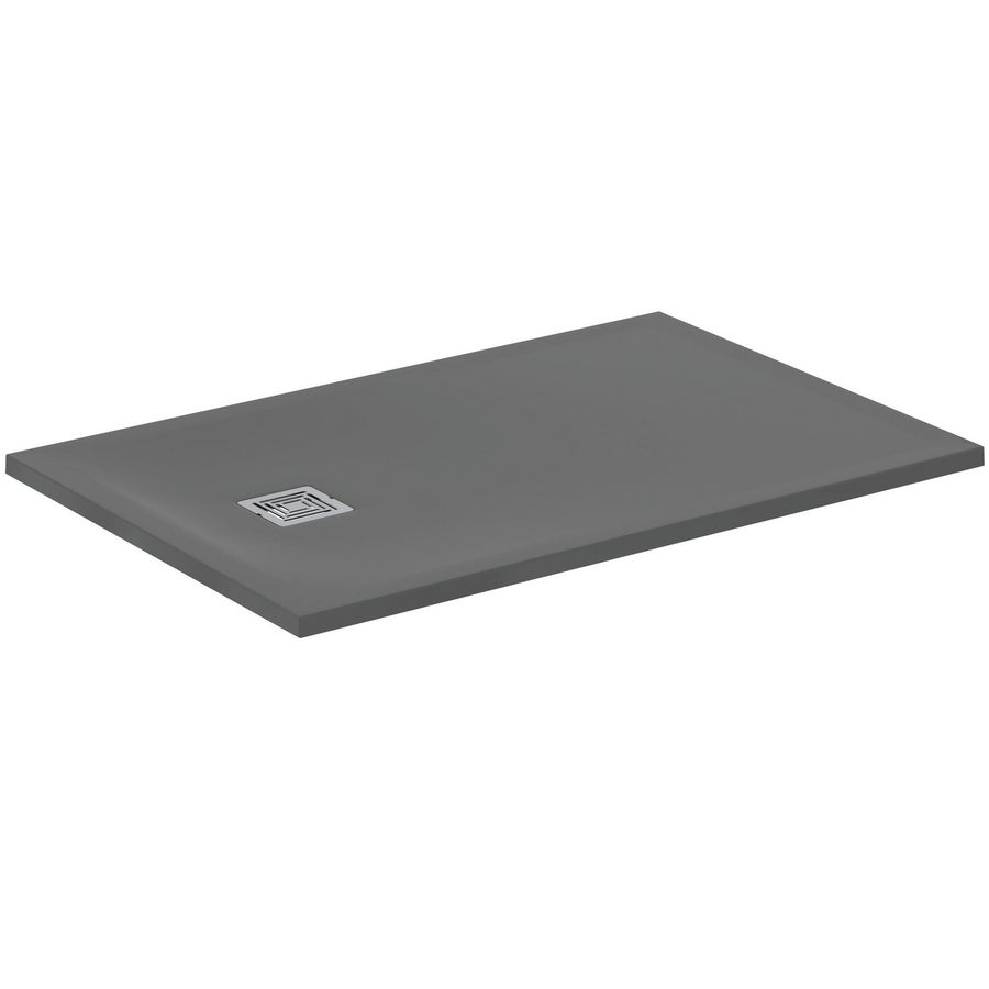 Douchebak rechthoek 1200x800x30mm Betongrijs Ultra Flat S +