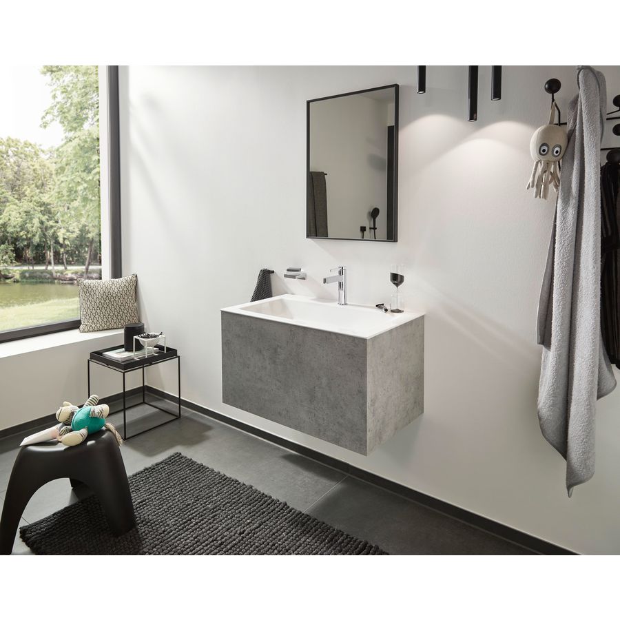 Finoris 1-hendel wastafelmengkraan 110 chroom sprong 139mm incl. push-open plug 1.1/4"
