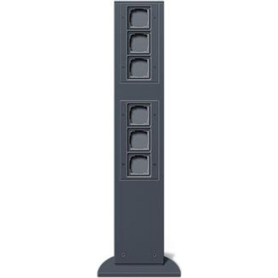 E-zuil 6x lege unit 769mm Gira energiezuil antraciet