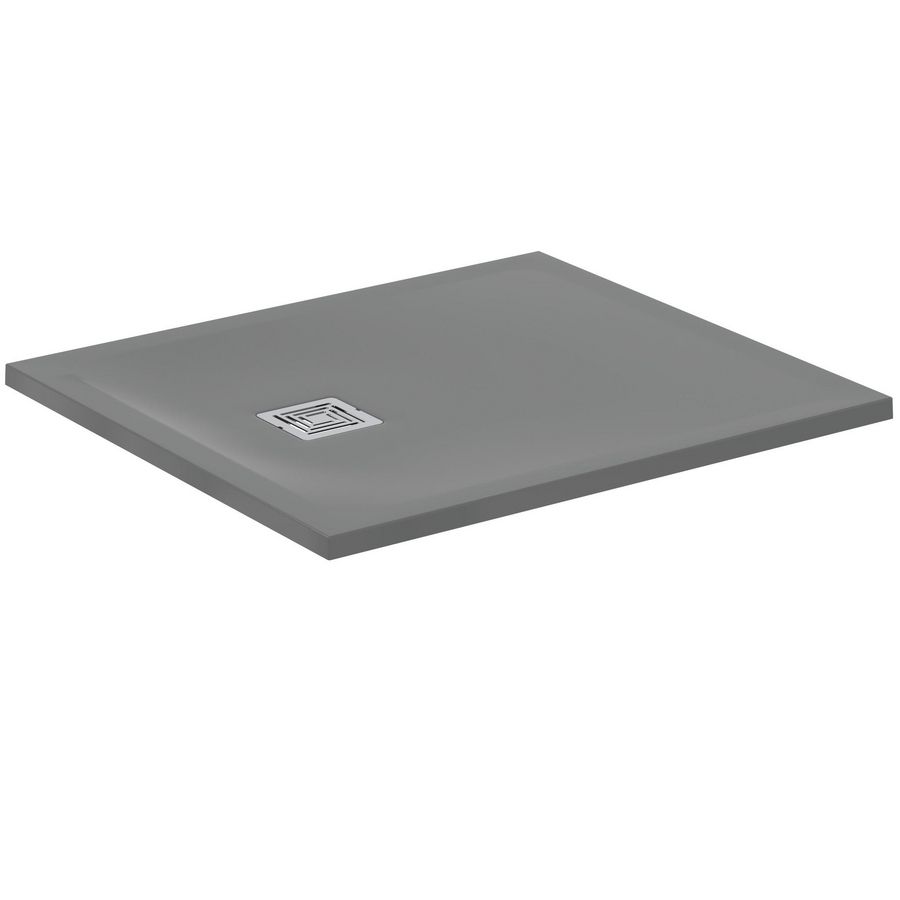 Douchebak rechthoekig 900x800x30mm betongrijs ultra flat s +