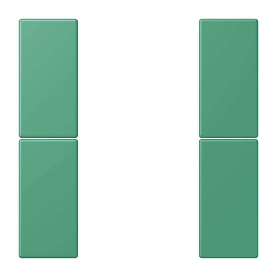 Tastafdekking F50 2-voudig compleet LC4320G KNX