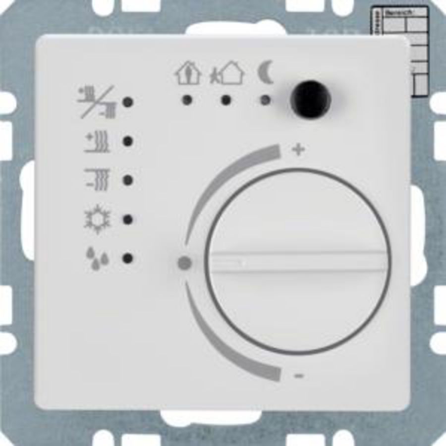 Thermostaat met regelknop KNX berker Q.1/Q.3/Q.7 polarwit