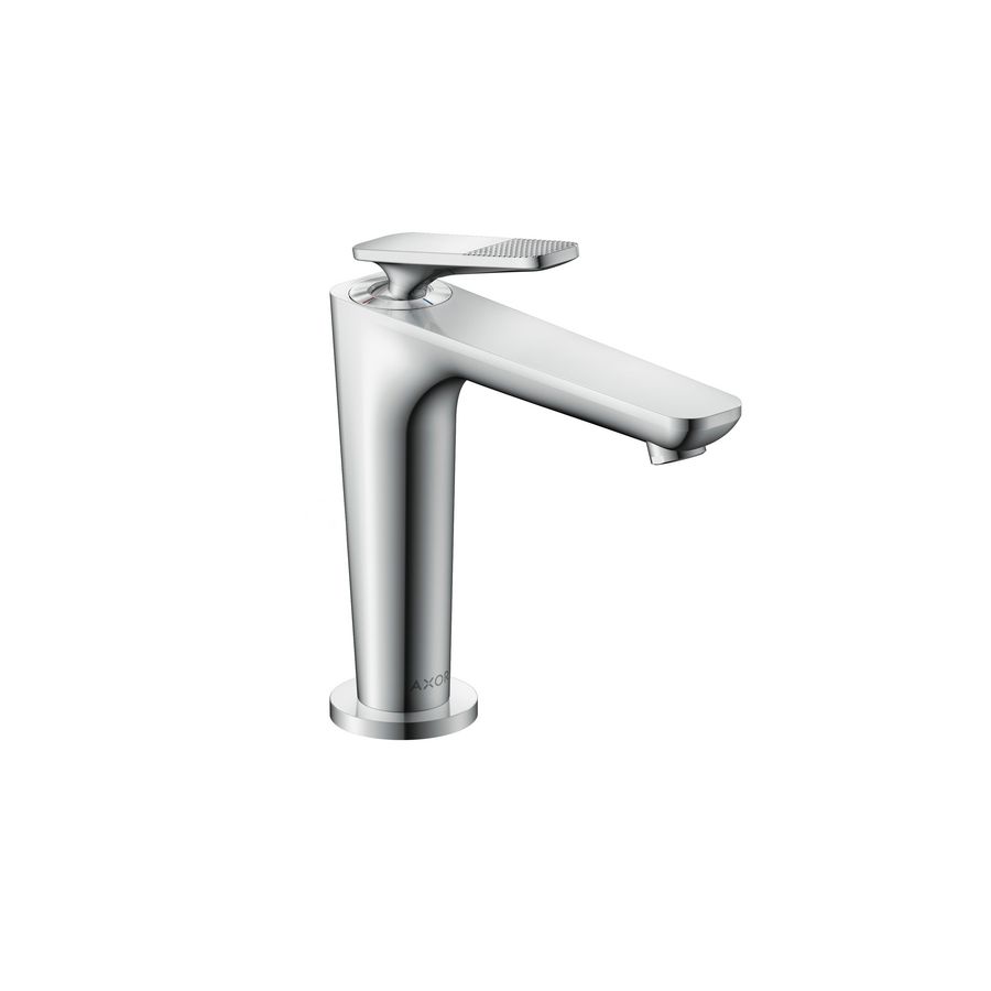 1-hendel wastafelmengkraan 125 Coolstart afvoerplug Cubic Cut greep chroom Citterio-C