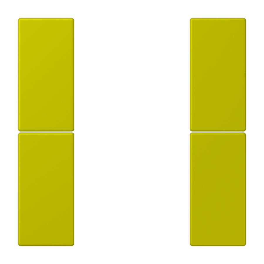Tastafdekking F50 2-voudig compleet LC4320F KNX