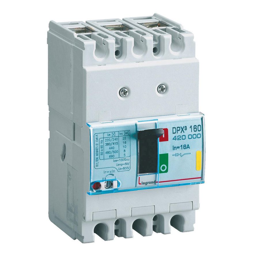 Vermogenschakelaar 160 Thermomagn. 16A 3-polig 50kA DPX3