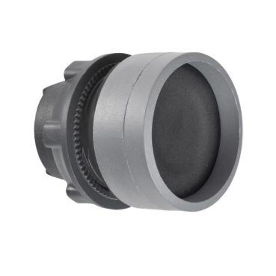 black pushbutton head recessed colour plated grey