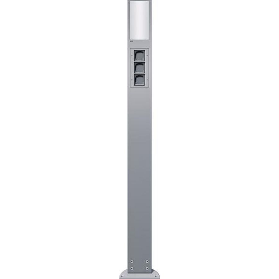 E-zuil lichtel. + 3x lege unit 1600mm Gira energiezuil kl.a