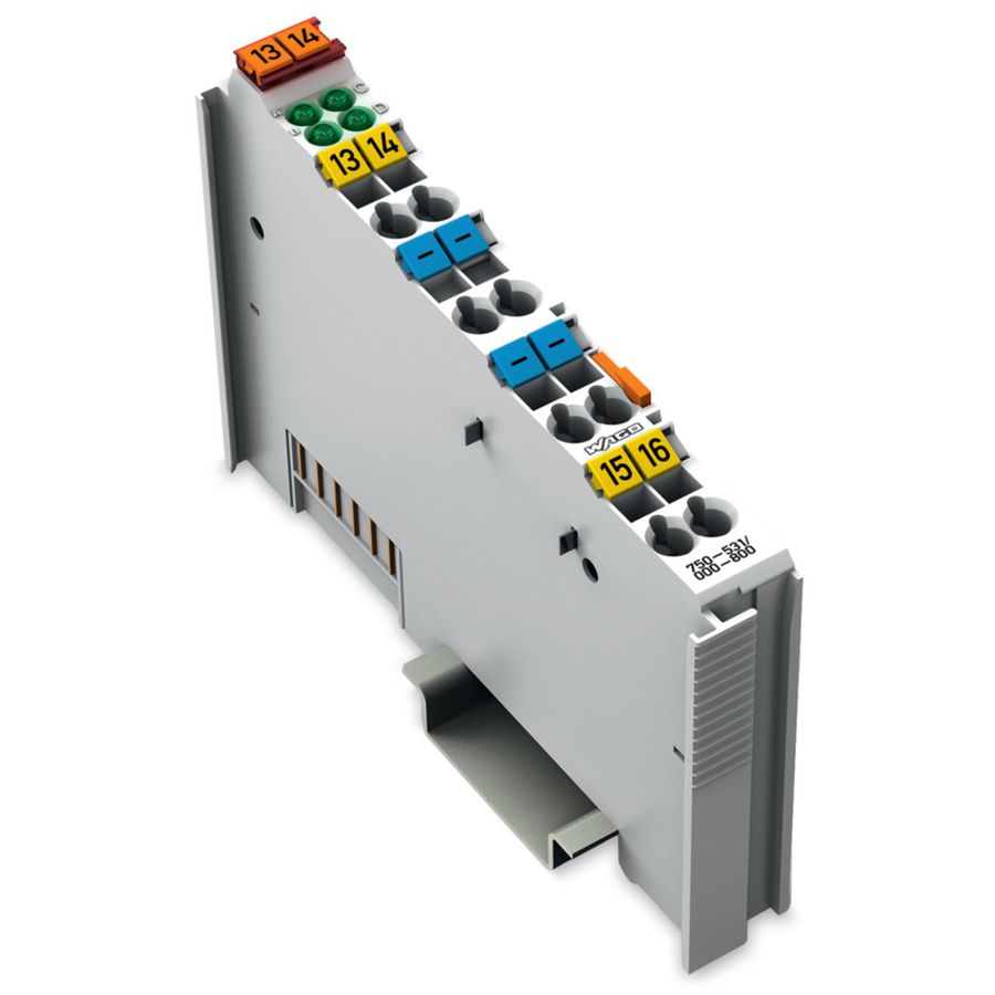 4-kanaals digitale uitgang DC 24V 0,5A lichtgrijs