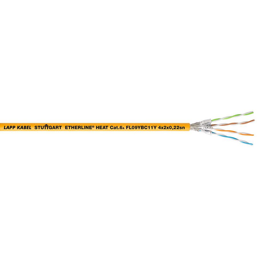 Haspel a 500m. ETHERLINE Cat. 6A FL09YBC11Y 4x2x0,22sn