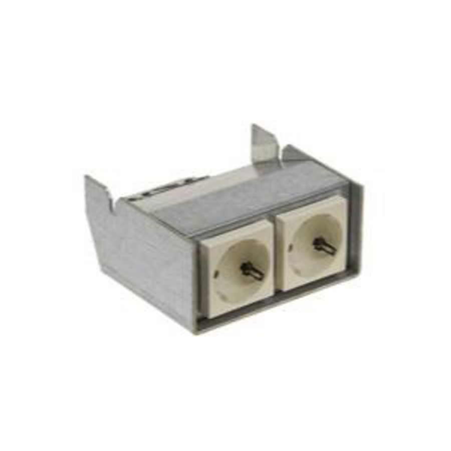 Onderbouw vierkant 45x2 Wandcontactdoos Mosaic voorbedr.