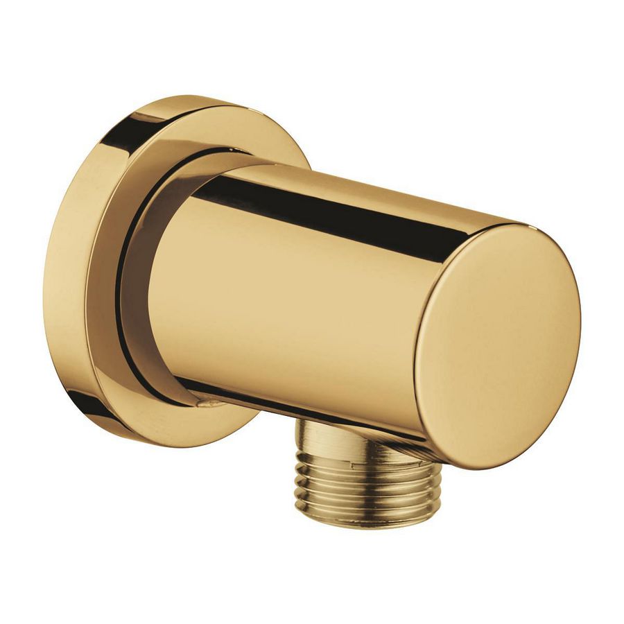 Rainshower aansluitbocht cool sunrise (goudkleurig) rond