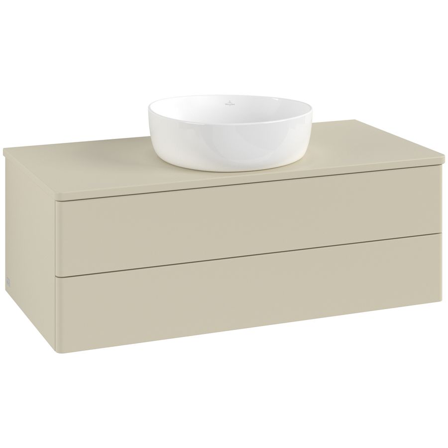 Wastafelonderkast Antao 1000x360x500mm S.Grey Matt Lacquer K20010HJ