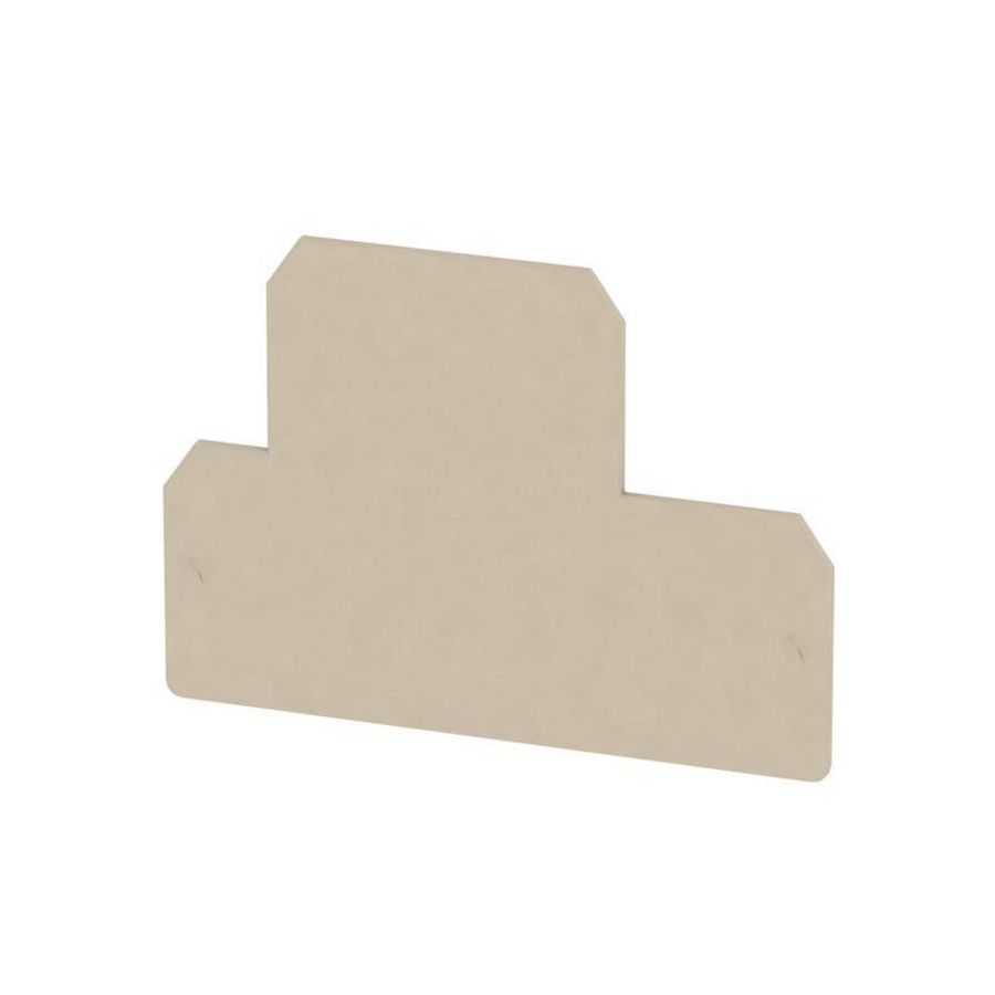 Afsluit- eindplaat d.beige h:85mm b:1.5mm V-0, VVE=20