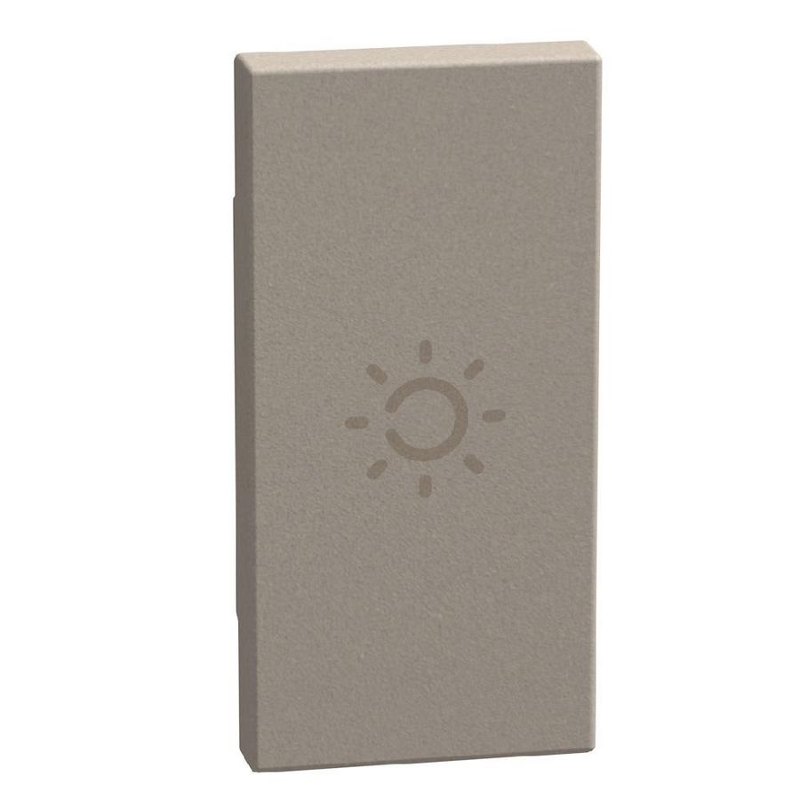Light Now axiale toets met pictogram lamp 1 module - stone