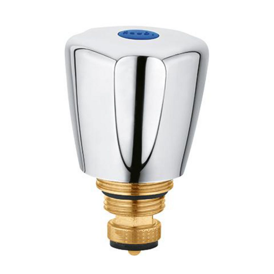 Bovendeel trad. 3/8" terra k. ks chroom