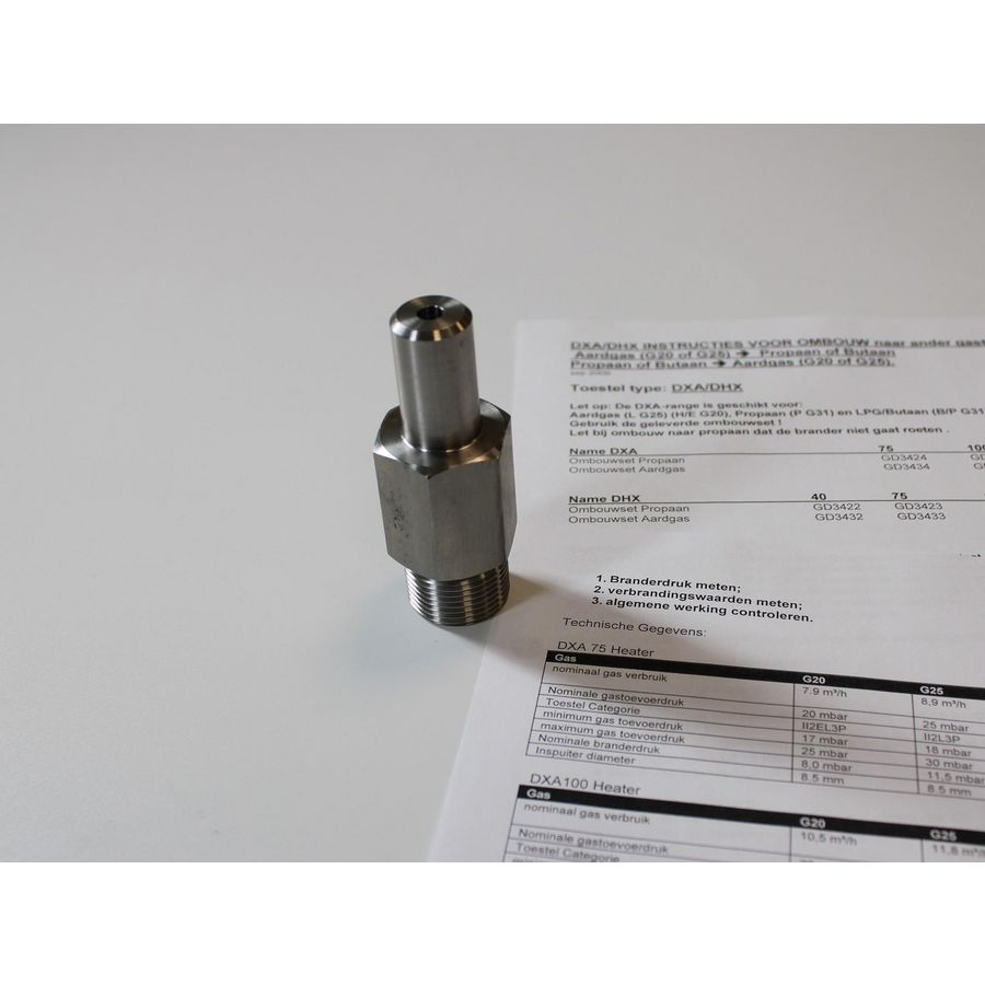 Ombouwset aardgas DHX 120