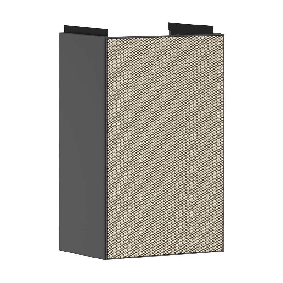Onderkast Slate Matt Grey / front patterned bronze 340x245mm tbv fontein scharnieren links Xevolos E 54168390