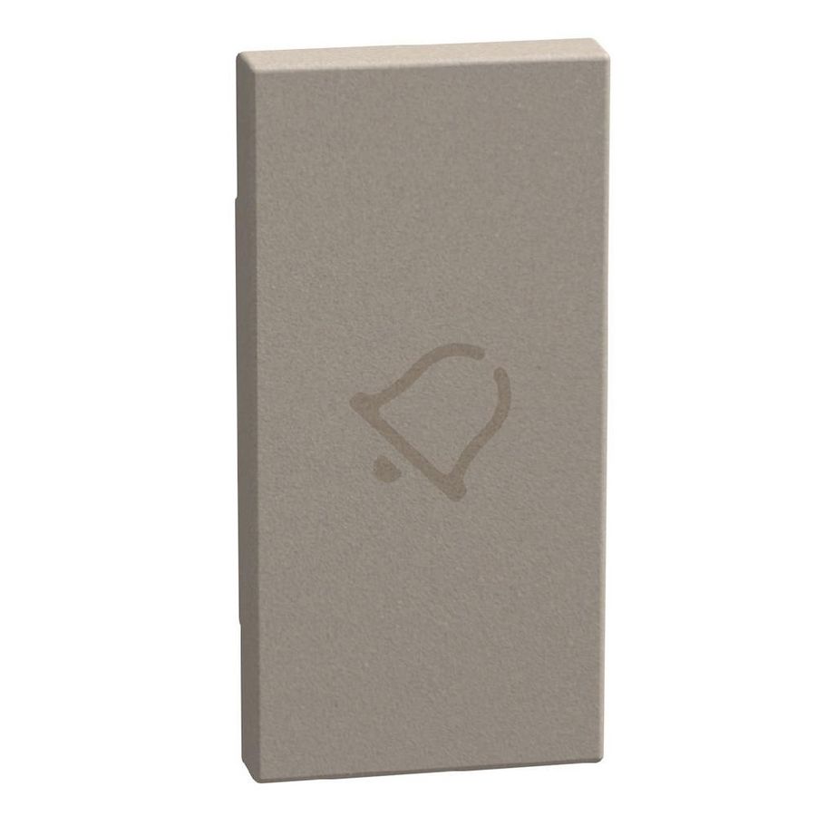 Light Now axiale toets met pictogram bel 1 module - stone