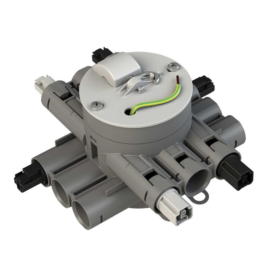 Stekerbare centraaldoos geschakeld lichtpunt 2v CHS75-GT3