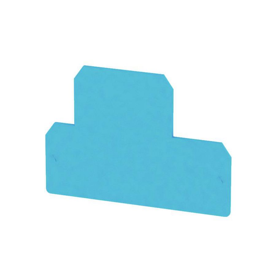 Afsluit- eindplaat blauw h:85mm b:1.5mm V-0 Wemid VVE=20