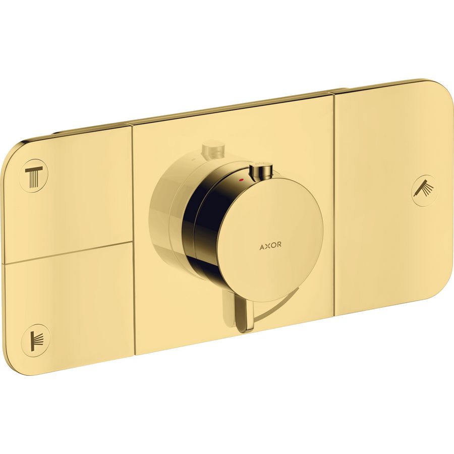 Thermostaat module 3 functies AXOR One Polished Gold-Optic