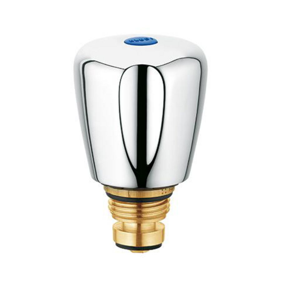 Bovendeel trad. 1/2" terra k. chroom