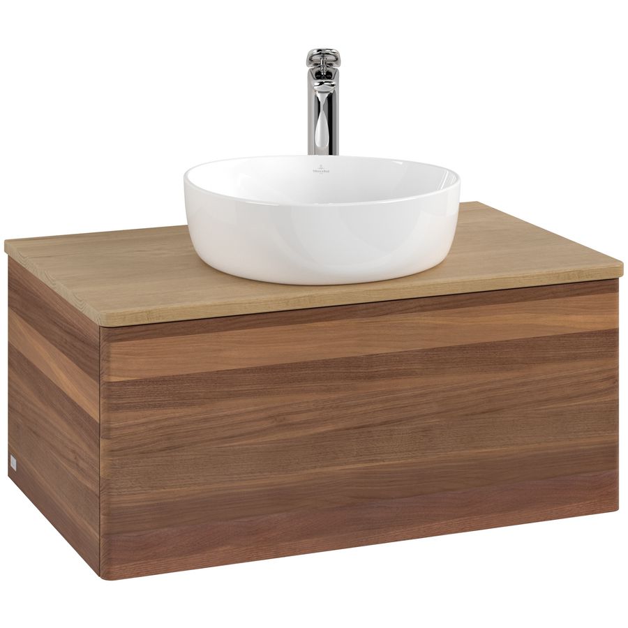 Wastafelonderkast Antao 800x360x500mm Warm Walnut K30051HM