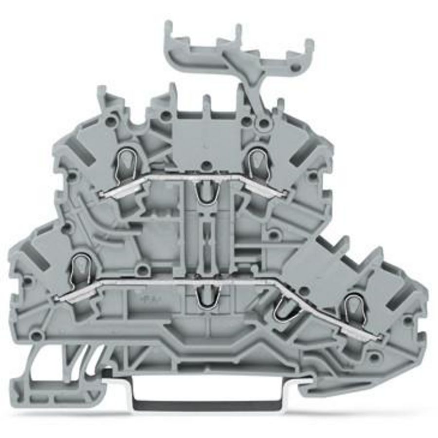 2-etageklem Rijg-/rijgklem L/L grijs 2000-2231 VVE=50