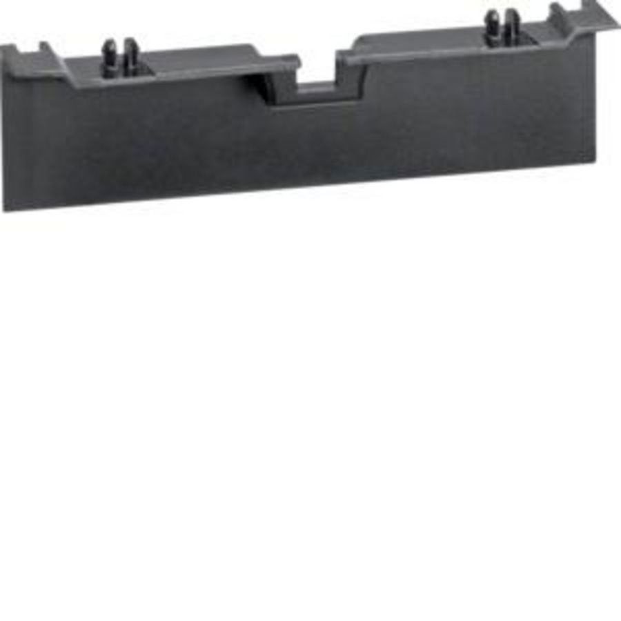 Plintpasstuk voor outlet voor goot 80mm hoog SL zwart