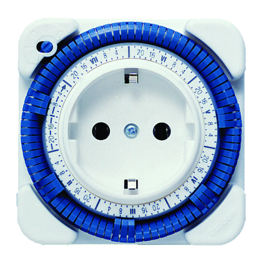 Stekker-schakelklok Timer 27 analoge met weekprogramma