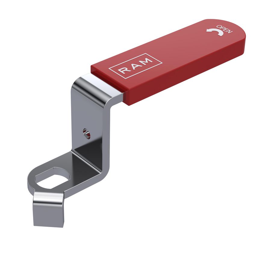 Hendel RVS rood hoog model tbv TBE-EA en S.28
