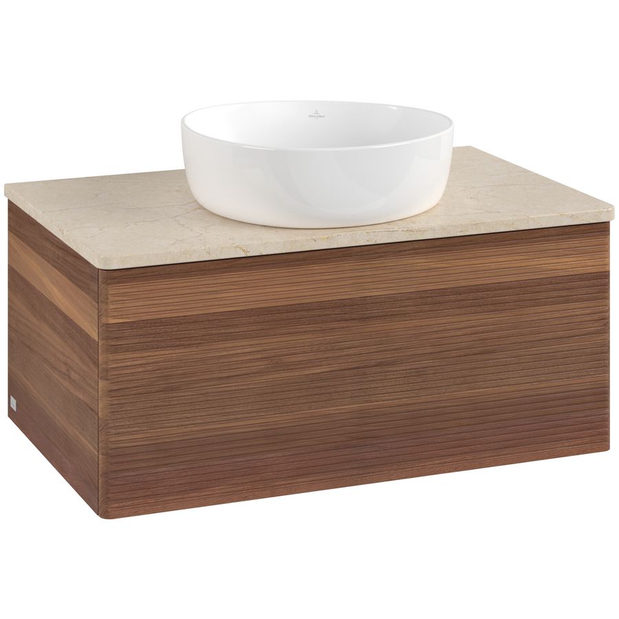 Wastafelonderkast Antao 800x360x500mm Warm Walnut K30113HM