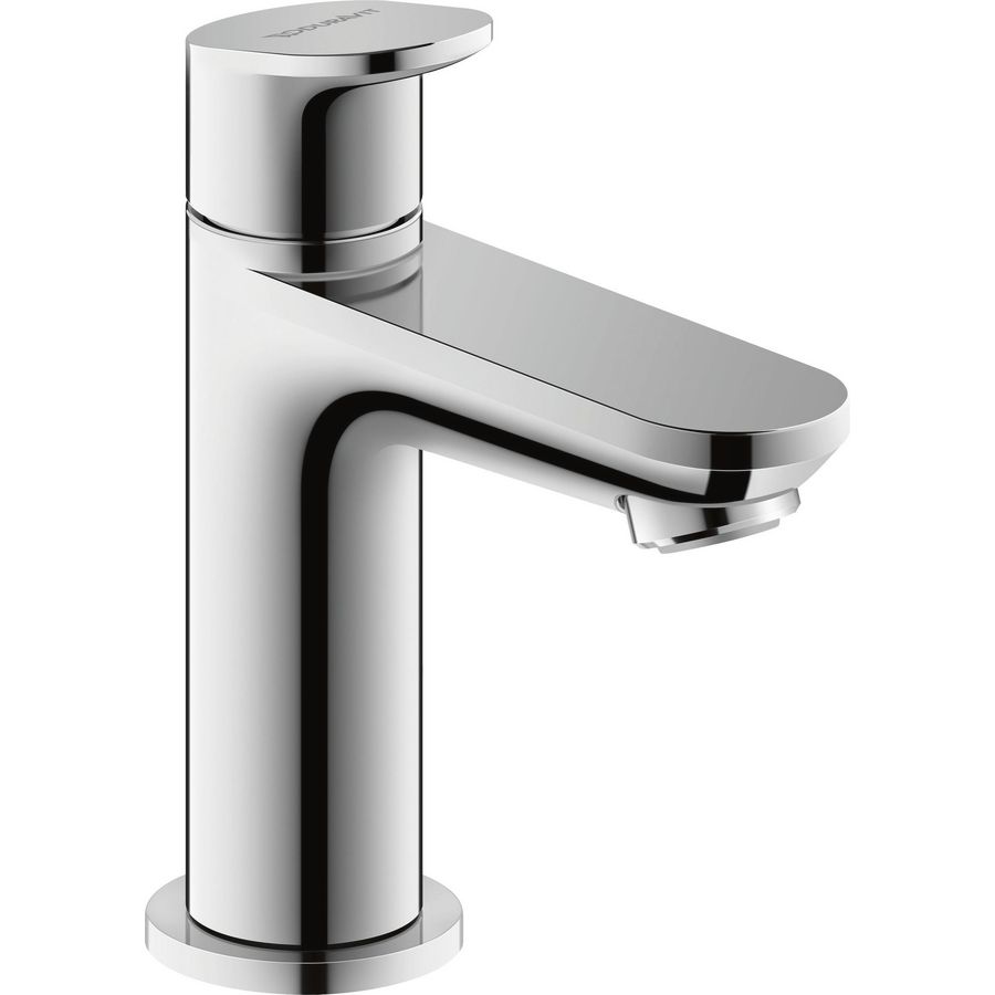 Wave 1-hendel fonteinwaterkraan chroom hoogglans sprong 90mm incl. aansluitslang 1/2"x3/8"45cm
