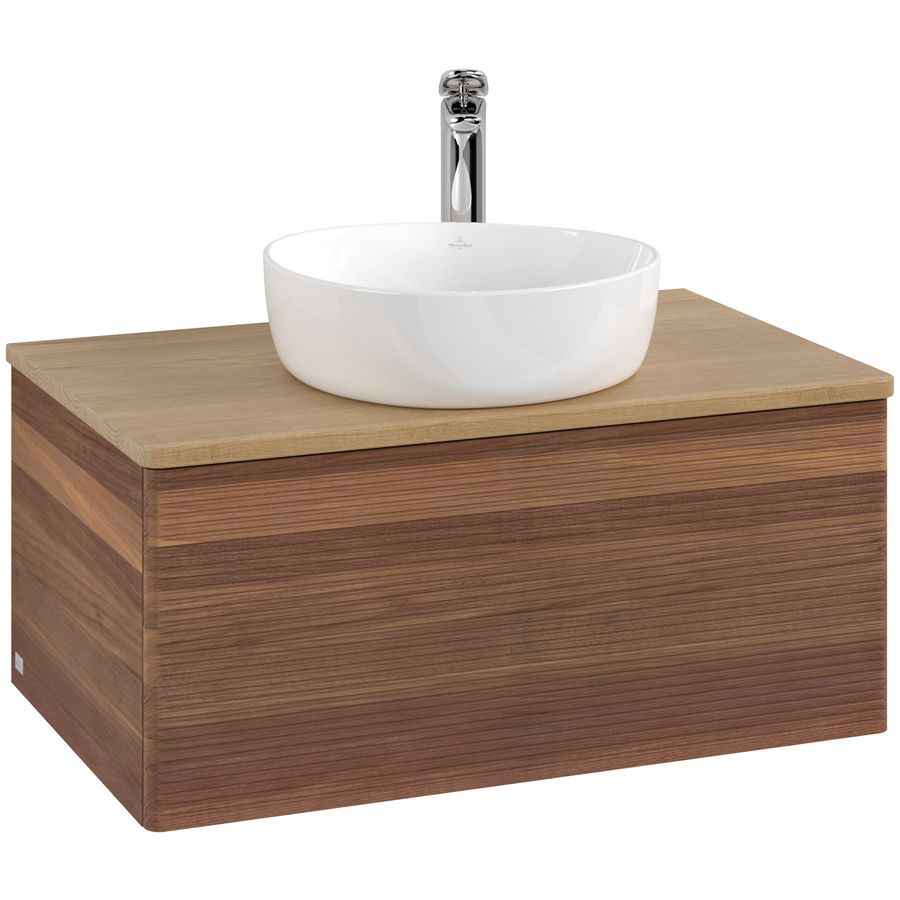Wastafelonderkast Antao 800x360x500mm Warm Walnut K30151HM
