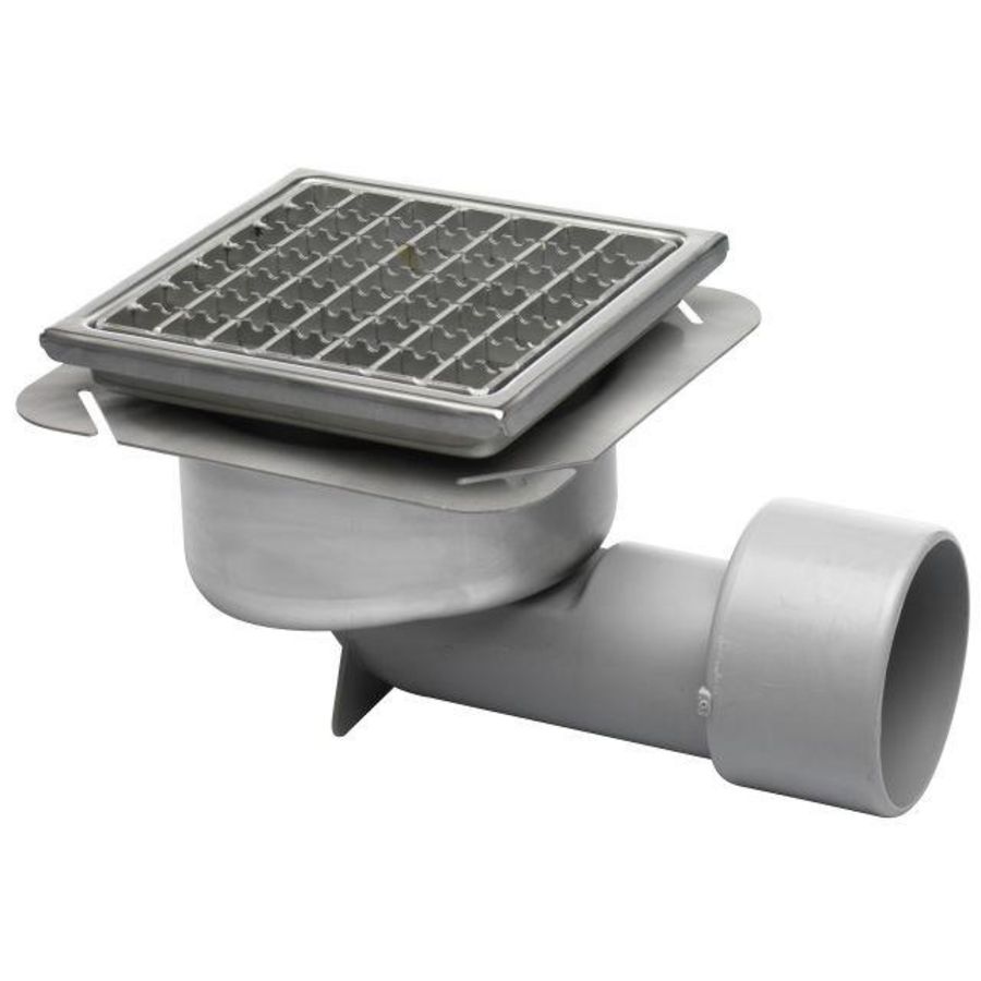 RVS316 Blucher vloerp 197x197mm 75/100/110mm 75mm rst 1250kg