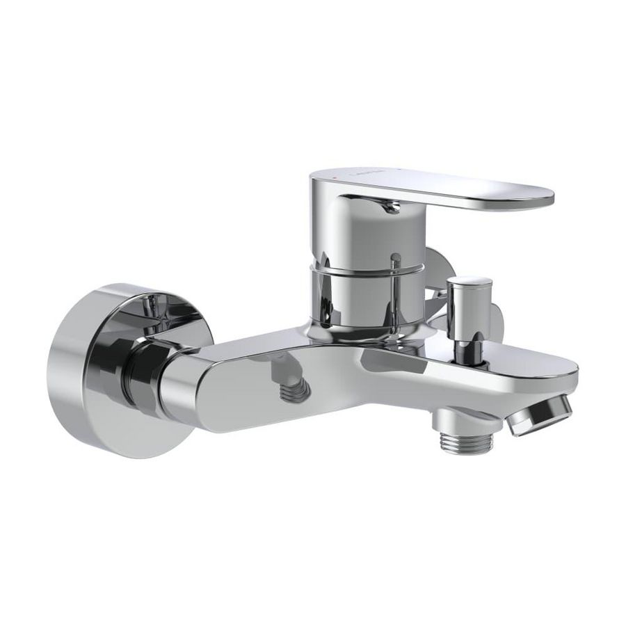 Badmengkraan PRO-X hoh 150mm chroom met omstel incl. S-koppelingen