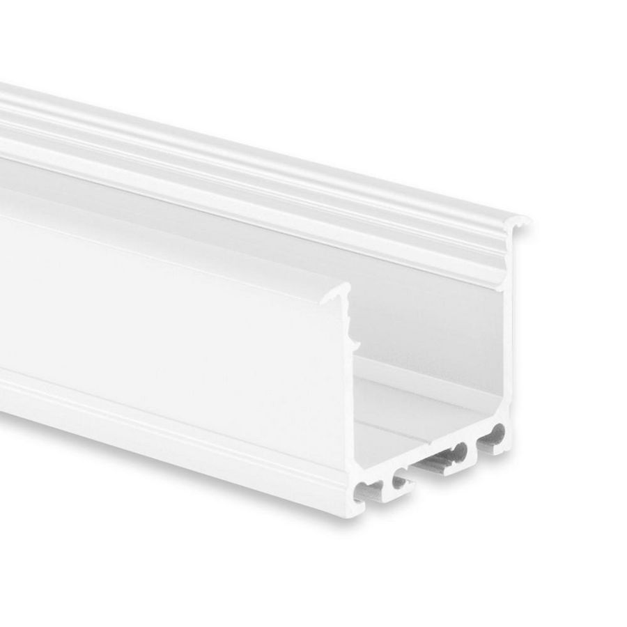 Installatie profiel PN7n L=2mtr. hoog wit RAL9010