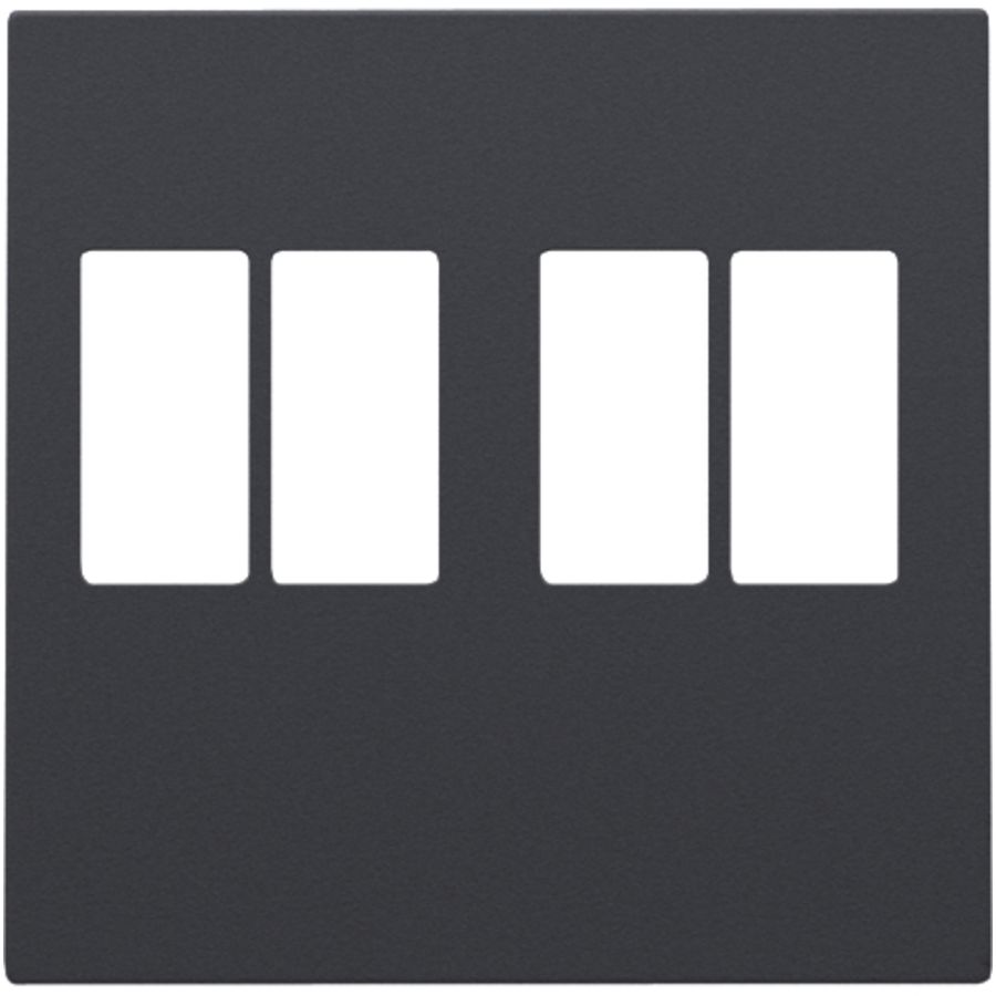 Afwerkingsset 2-voudige luidsprekeraansl. anthracite