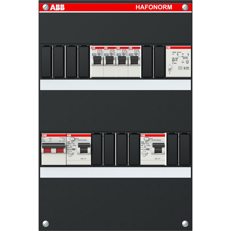 Installatiekast 6x achter 3x 30mA + HS 3-f 1SPF006905F5735