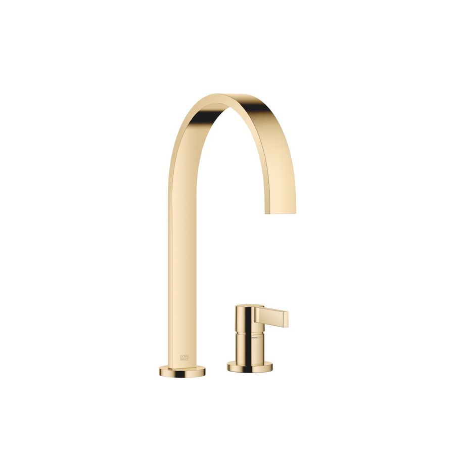 MEM 2-gats mengkraan rozetten Messing (23kt Goud)