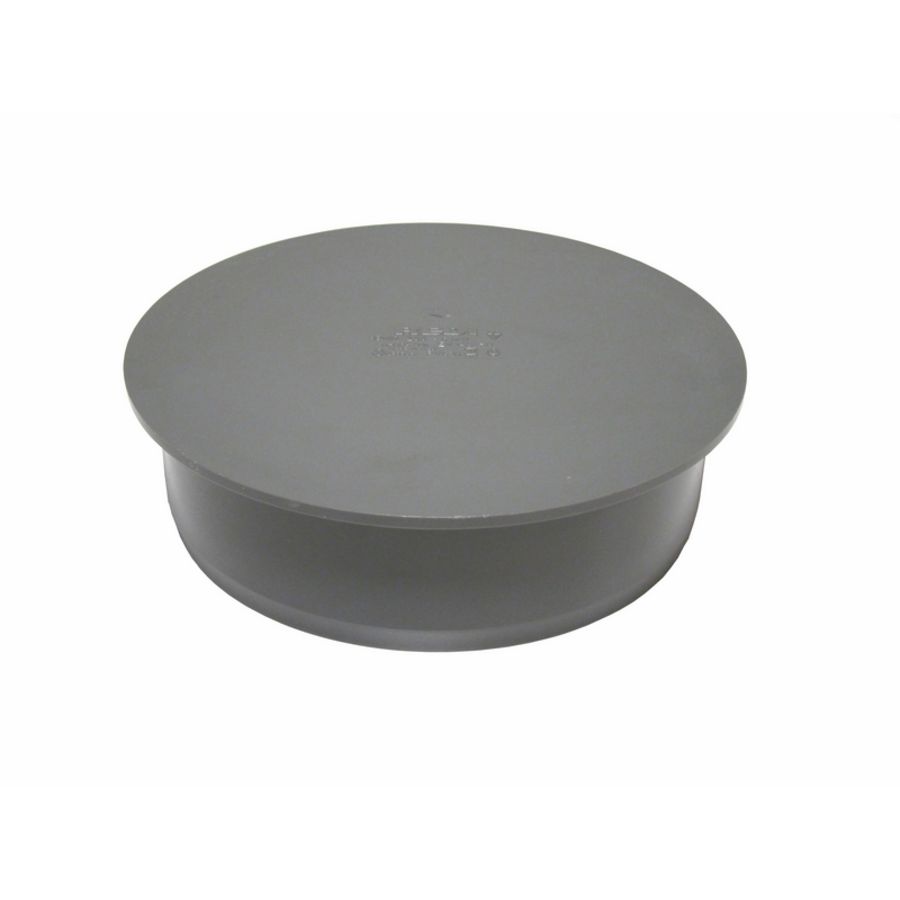 PVC lijmkap 40mm grijs