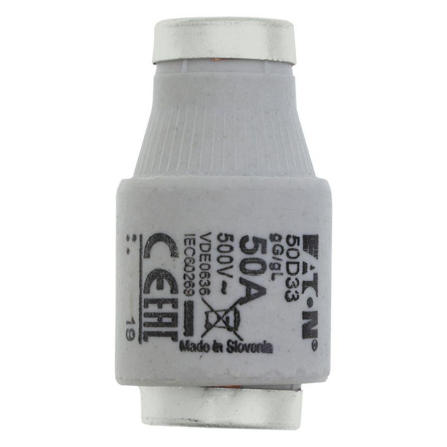 Zekering laagspanning 50A AC 500V D3 gL/gG IEC traag VVE=5
