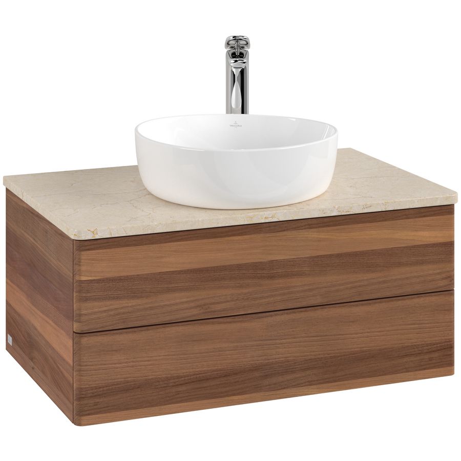 Wastafelonderkast Antao 800x360x500mm Warm Walnut L19053HM