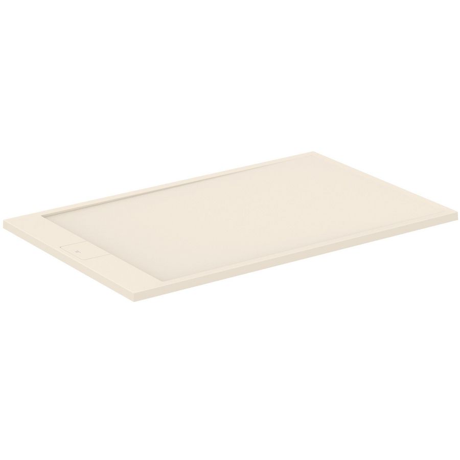 Douchebak ULTRA FLAT I.LIFE rechthoekig 1600x1000x33mm zandbeige  zonder waste (korte zijde)