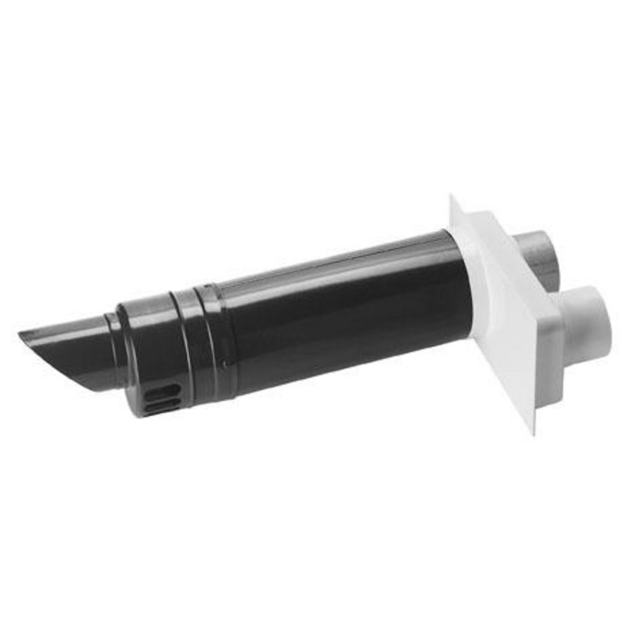 Geveldoorvoer horizontaal + adapter 80/125mm