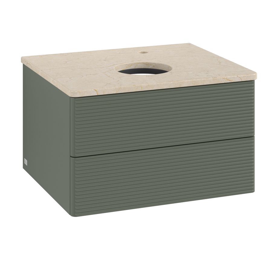 Wastafelonderkast Antao 600x360x500mm L.Green Matt Lacquer K18153HL