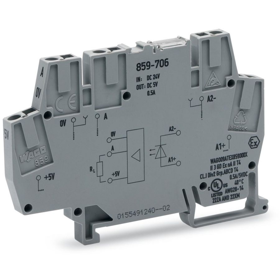Optocouplermodule Nom. ingangsspanning DC 24V 859-706