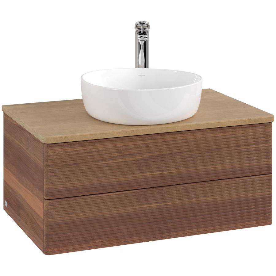 Wastafelonderkast Antao 800x360x500mm Warm Walnut L19151HM