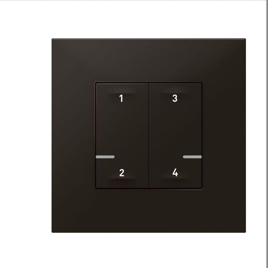 Scenariobediening 4 DK-DL-2M zwart Valena Next Netatmo
