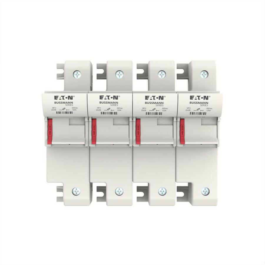 Zekeringhouder laagspanning 125 A AC 690 V 22x58mm 4P IEC UL
